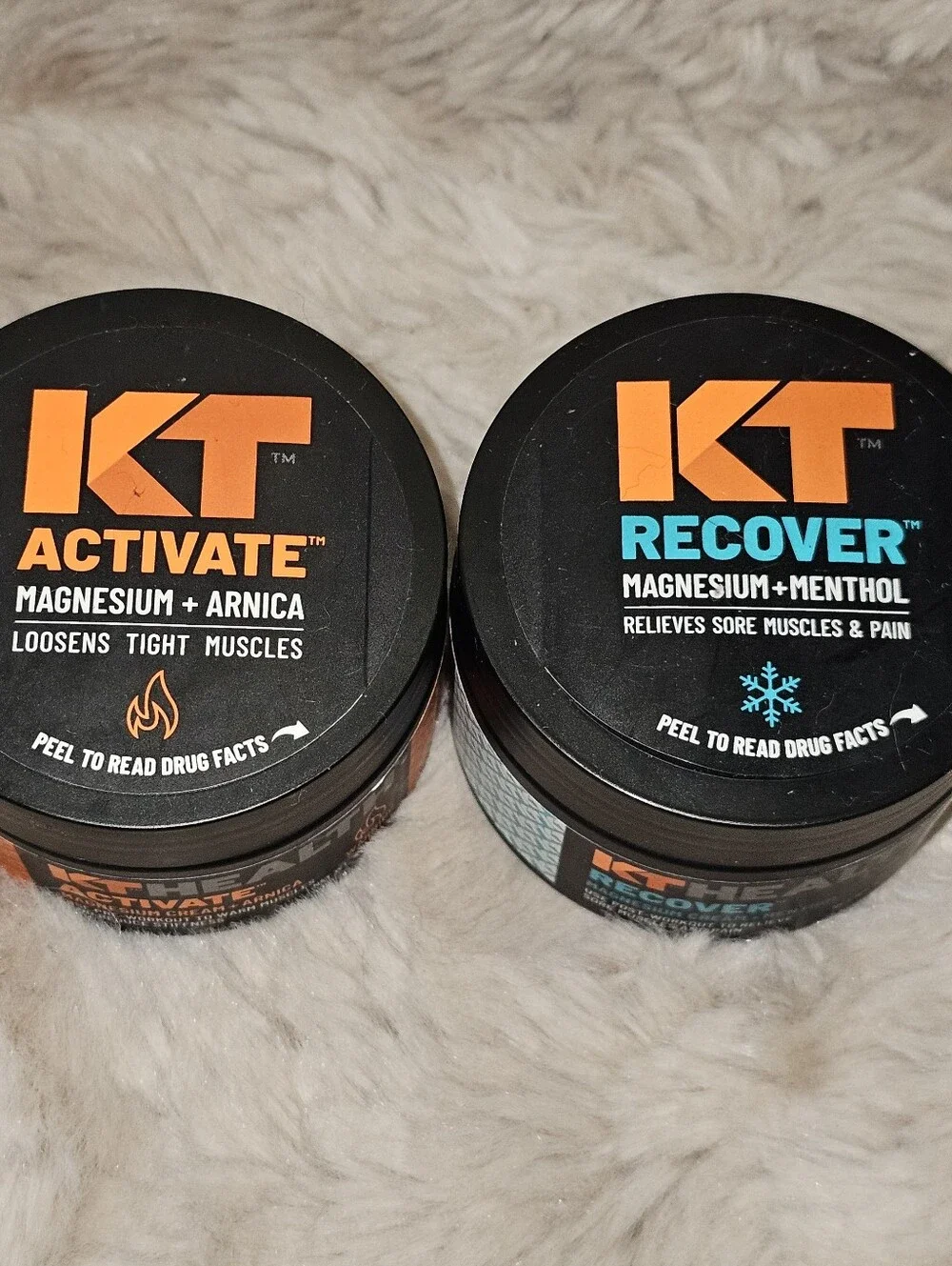 Recover Magnesium + Menthol / Arnica Muscle Relief Cream 2 Pc Lot